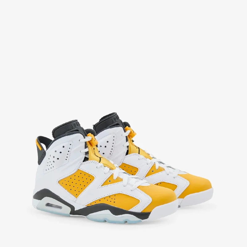 Air Jordan 6 Retro White | Yellow Ochre | Black