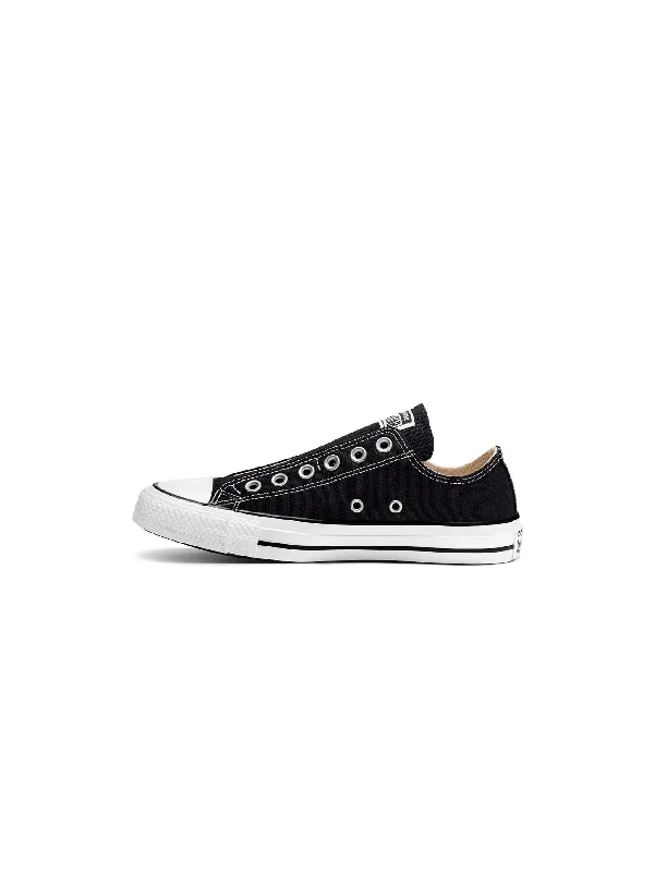 Sneakers Bassa Chuck Taylor Slip On Black White Black