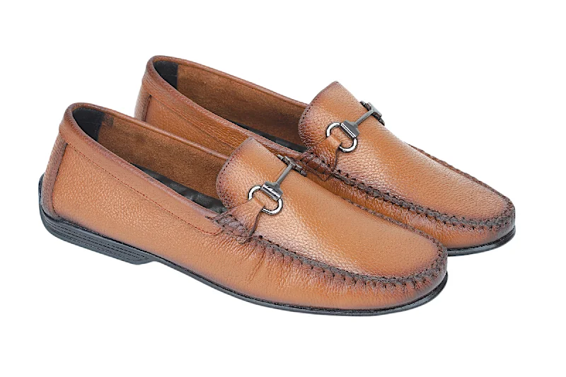 Mens Leather Loafer Shoe 58062 (Special Size)