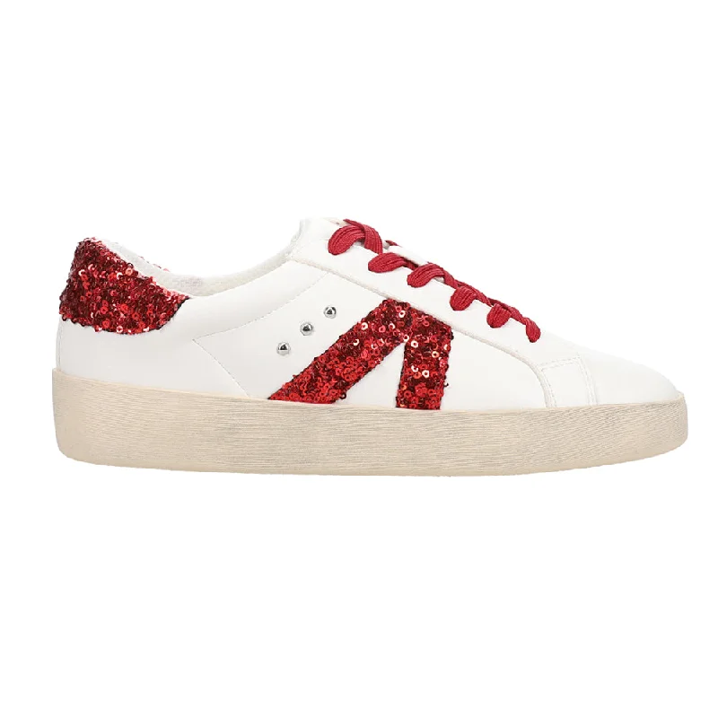 No Chaser Sequin Lace Up Sneakers