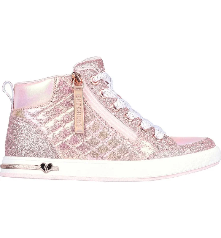 Skechers Little and Big Girls Shoutouts Quilt - Glimmer Zip Rose Gold