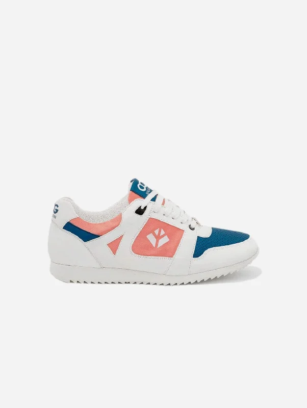 Raven Women's Vegan Sneakers | Coral & Blue