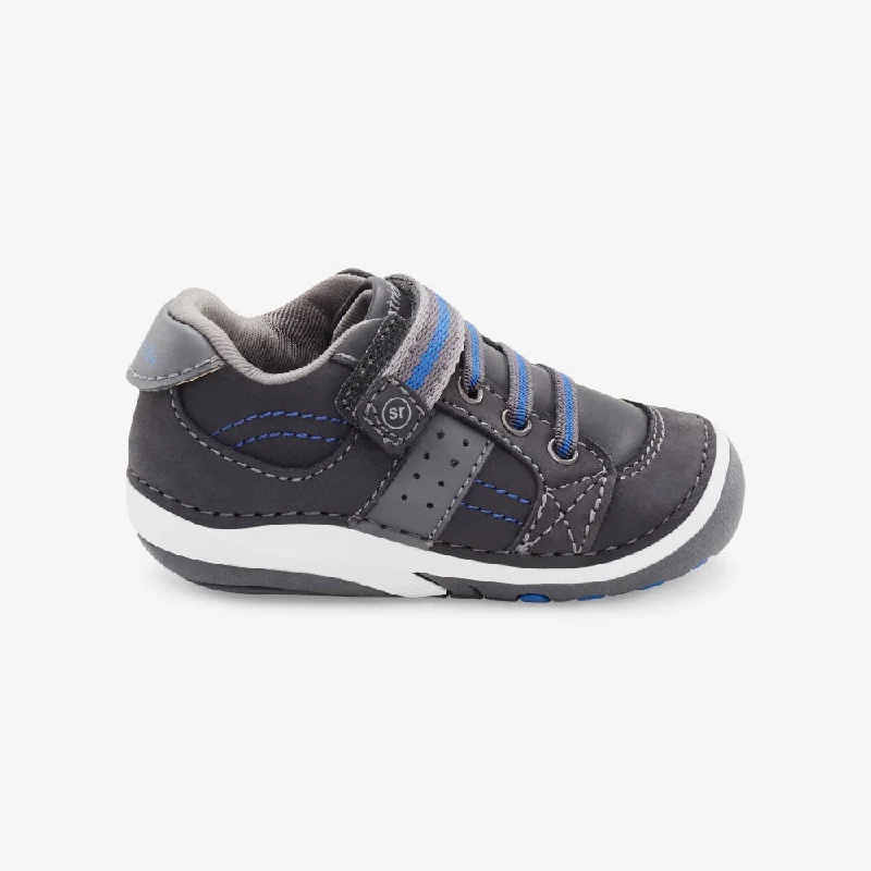 Stride Rite SRT SM Artie Infant Boys Sneaker Velcro Charcoal