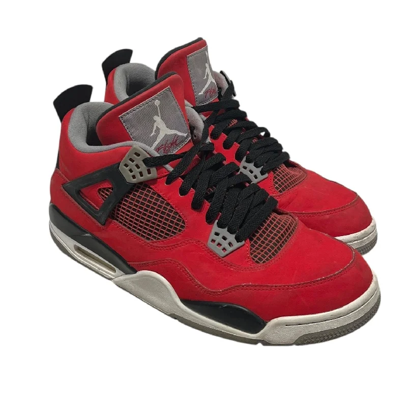 Jordan/Hi-Sneakers/US 12/Leather/RED/aj4 toro bravo