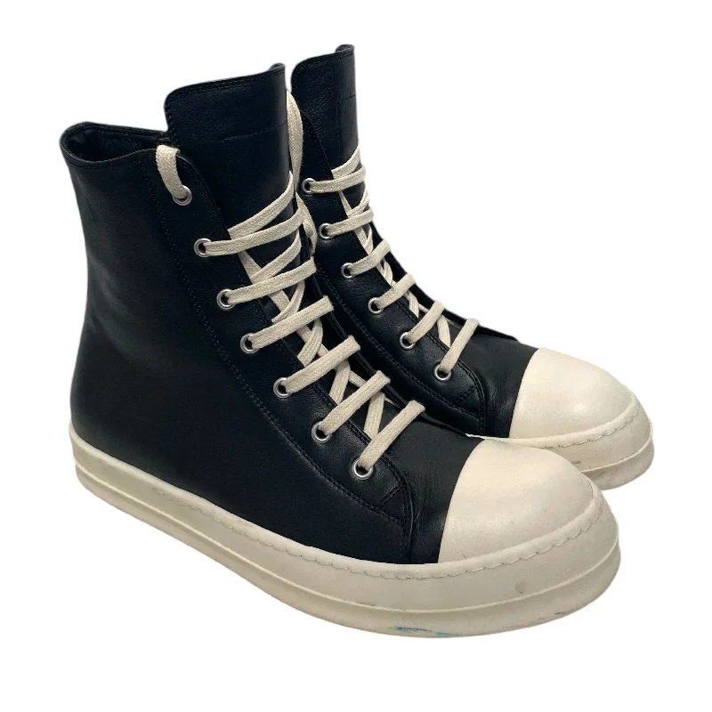 Rick Owens/Hi-Sneakers/US 8/Leather/BLK/