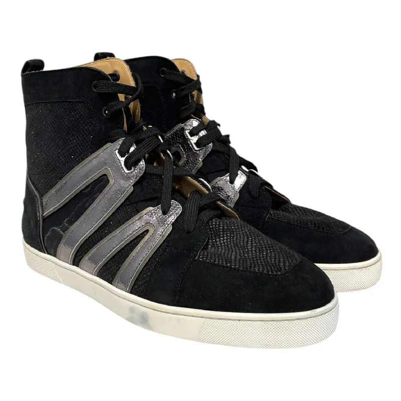 Christian Louboutin/Hi-Sneakers/US 15 Suede/BLK/Vida Viva