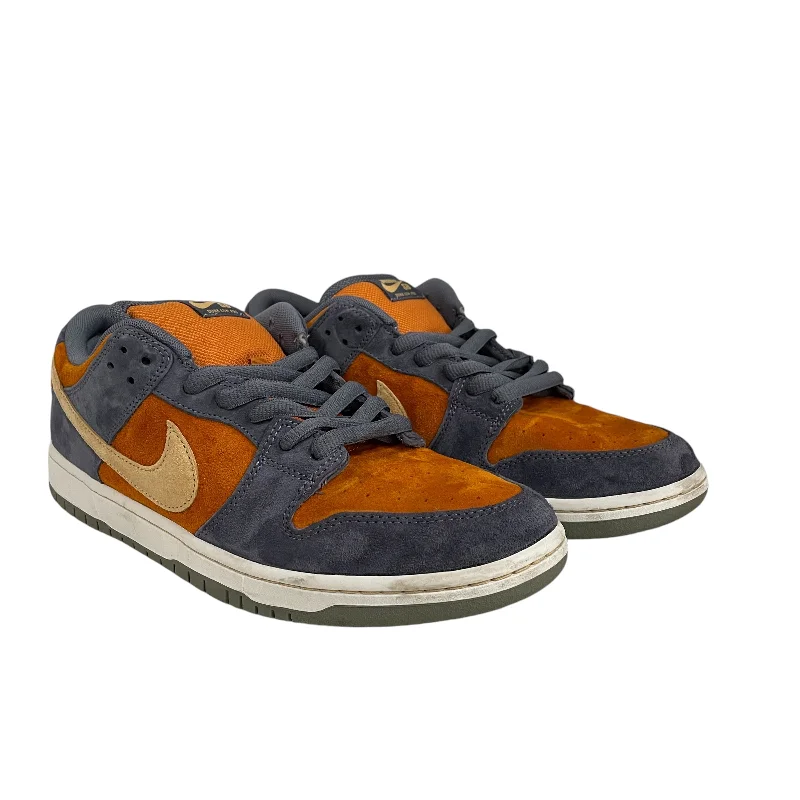 NIKE SB/Low-Sneakers/US 14/Suede/ORN/Orange Emerald Rise Dunk Low