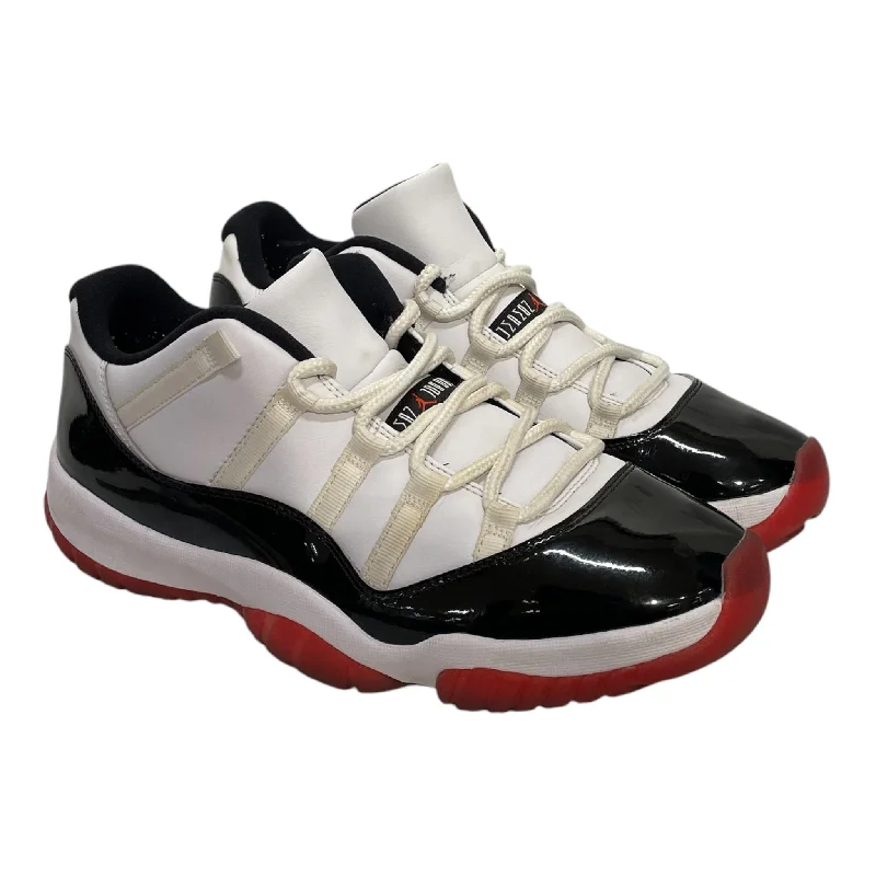 NIKE/Hi-Sneakers/US 12/Leather/WHT/JORDAN 11 CONCORD LOW BLK/RED