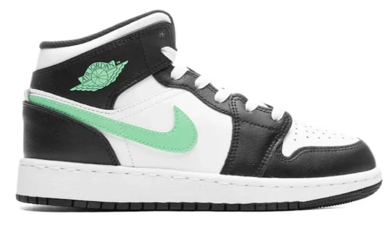 Air Jordan 1 Mid(GS) - Green Glow