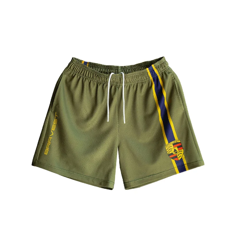 Green Racing Shorts