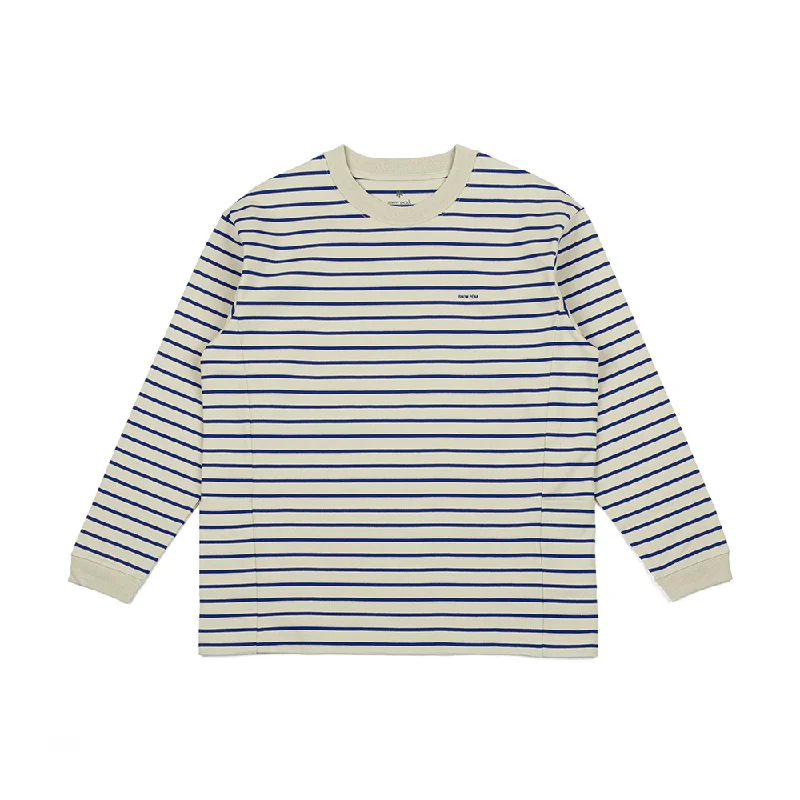 Heavy Cotton Border Long Sleeve Tee