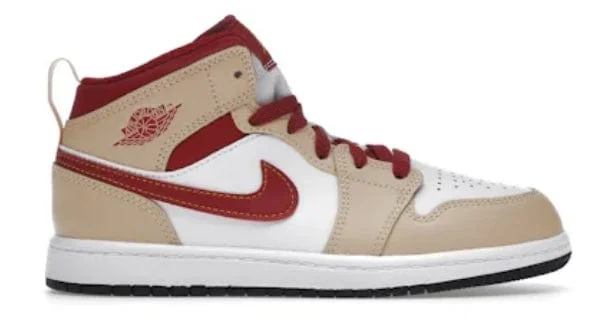 Jordan 1 Mid - Light Curry Cardinal(PS)