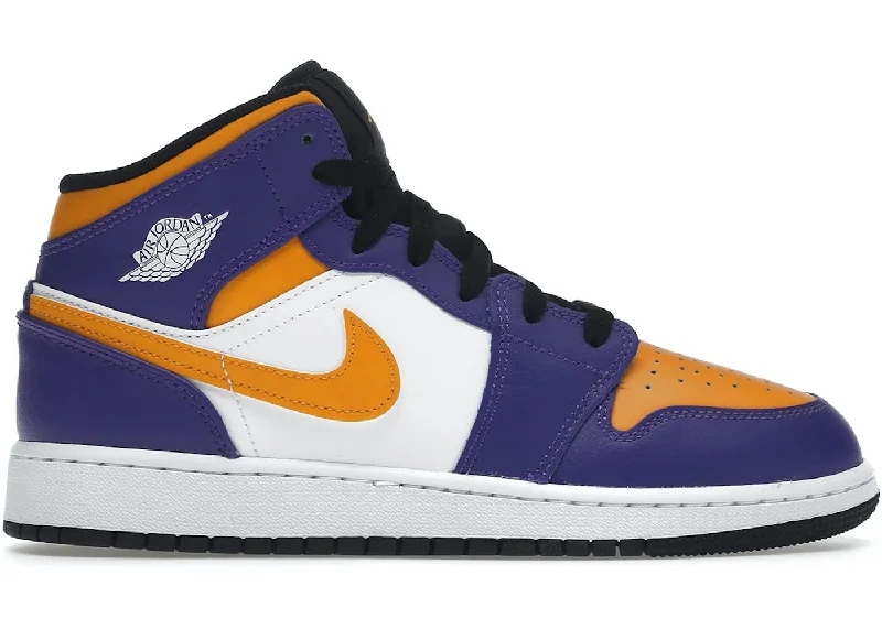 Jordan 1 Mid Lakers (2022) (GS)