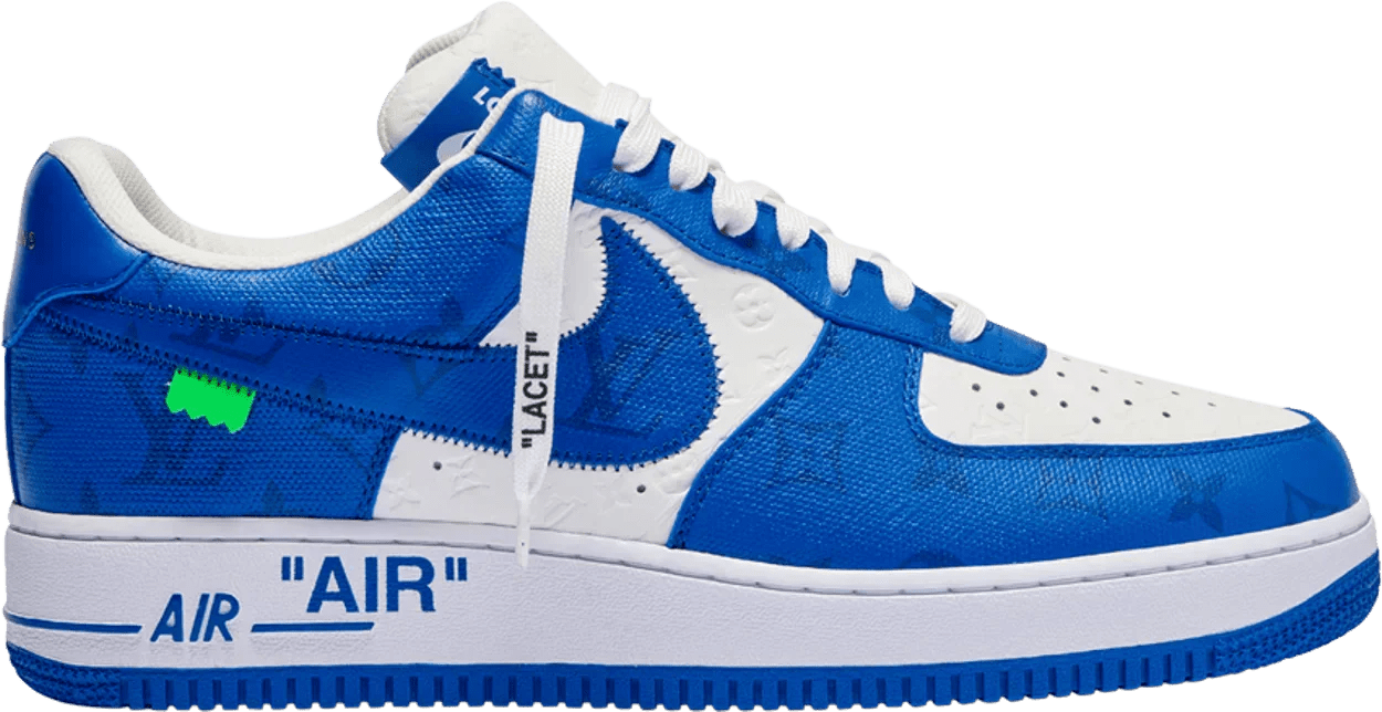 Louis Vuitton Nike Air Force 1 Low By Virgil Abloh White Blue