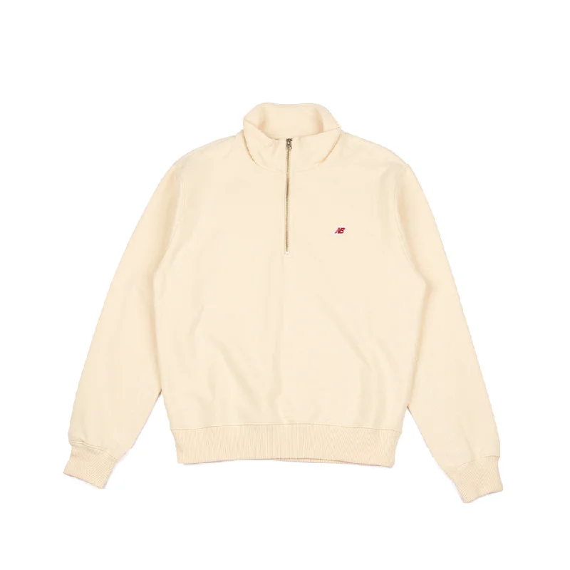 Made in USA Quarter Zip Pullover 'White'