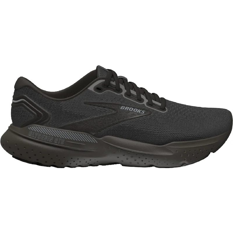 Men's Brooks Glycerin GTS 21 Black/Black Mesh