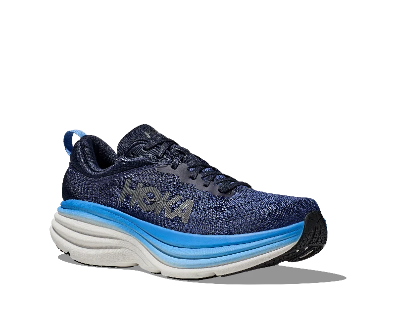 Men's Hoka Bondi 8 Color: Outer Space / All Aboard (WIDE WIDTH)