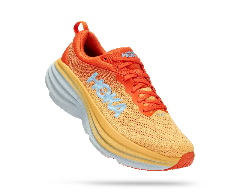 Men's Hoka Bondi 8 Color: Puffin's Bill / Amber Yellow