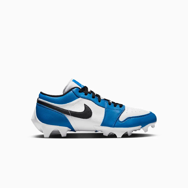 Men's Jordan 1 Low TD Football Cleat "White Black Royal"