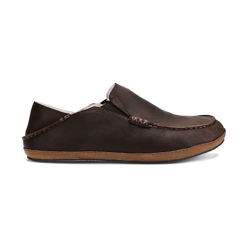 OluKai Men's Moloa Slipper - Dark Wood