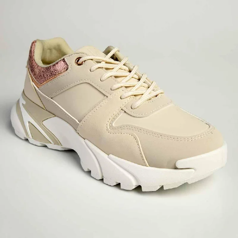 Pierre Cardin Campenule 1 Lace Up Sneaker- Beige