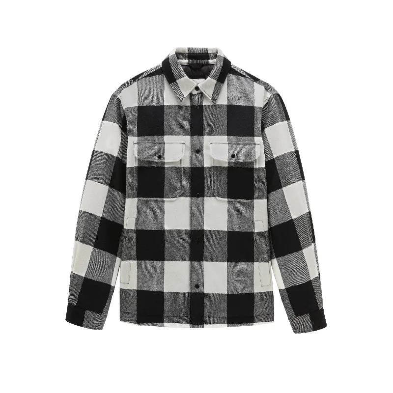 Quilted Alaskan Check Overshirt 'White Buffalo'