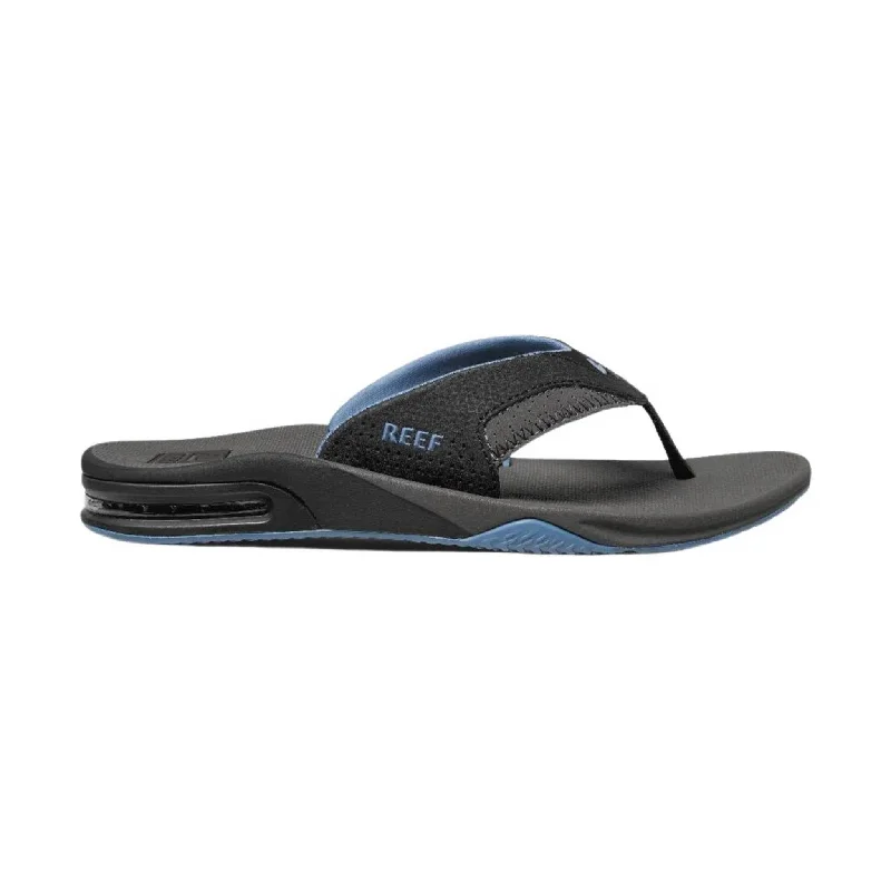 Reef Men's Fanning Flip Flop - Grey/Light Blue