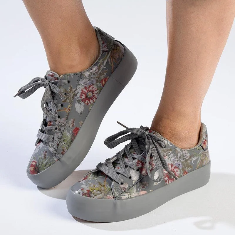 Soft Style by Hush Puppies Fordan Floral Sneaker - Grey