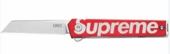 Supreme CRKT CEO Microflipper Pocket Knife - Red