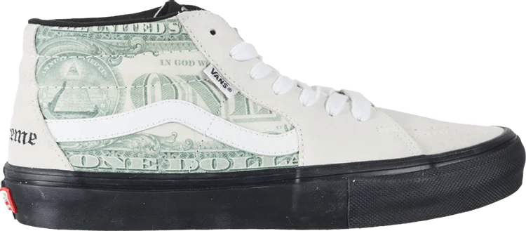 Supreme x Skate Grosso Mid 'Dollar Bill - White'